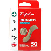trafalgar heavy duty fabric strips pack 50