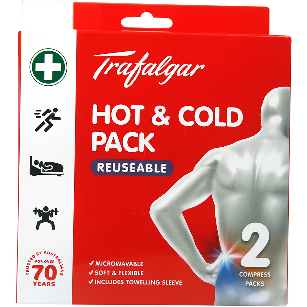 Image for TRAFALGAR REUSABLE HOT AND COLD PACK 2 from Office National Perth CBD