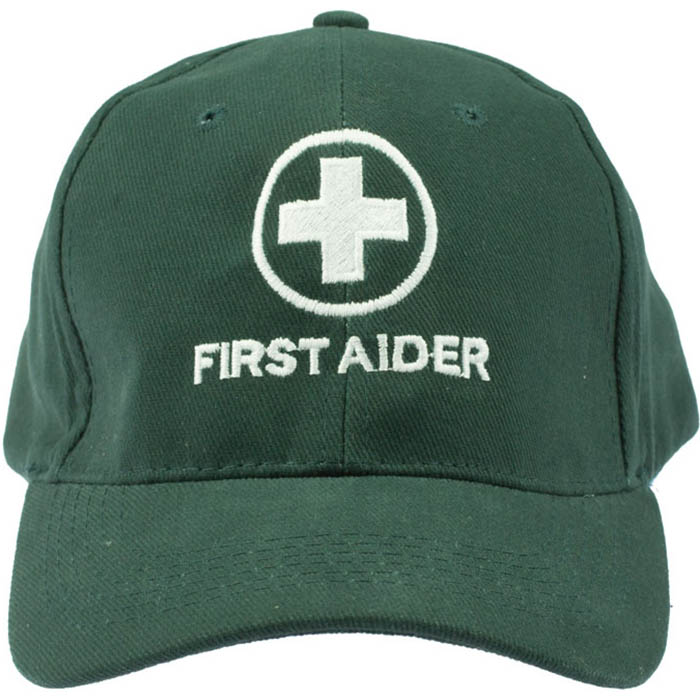 Image for TRAFALGAR FIRST AID CAP GREEN from Aztec Office National