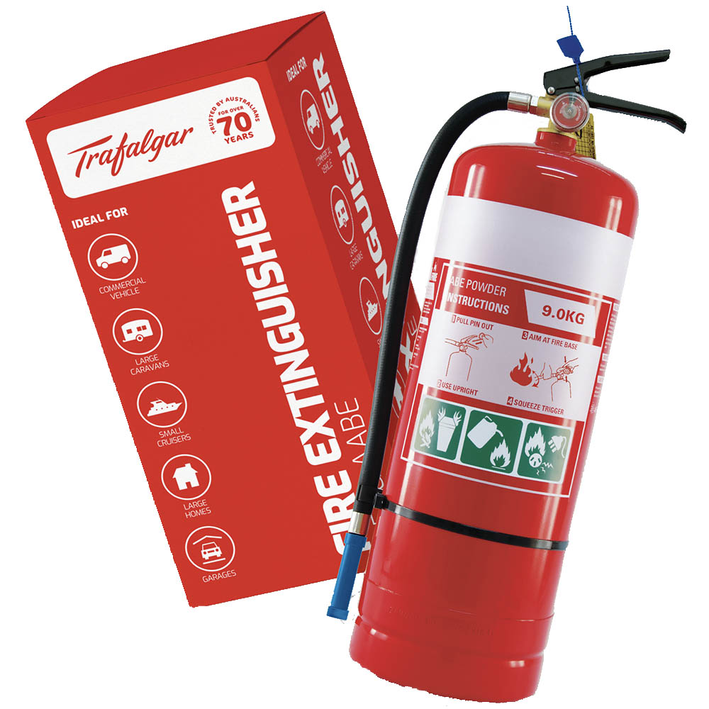 Image for TRAFALGAR FIRE EXTINGUISHER ABE DRY CHEMICAL 1KG from Aztec Office National