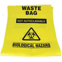 trafalgar clean-up biohazard bag 450 x 750mm yellow