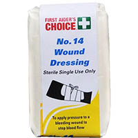 first aiders choice wound dressing size 14