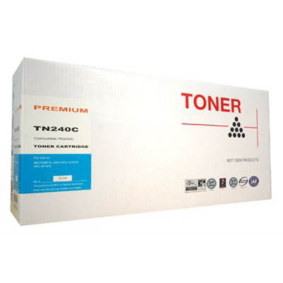 Image for WHITEBOX COMPATIBLE BROTHER TN240 TONER CARTRIDGE CYAN from Office National Hobart