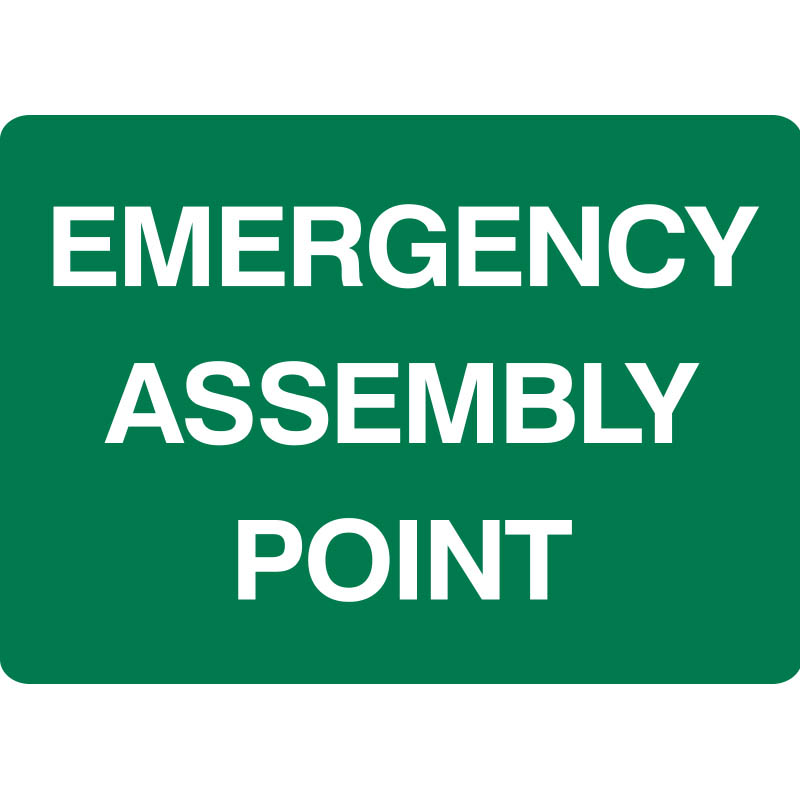 Image for BRADY EMERGENCY SIGN ASSEMBLY POINT 250 X 180MM VINYL from OFFICE NATIONAL CANNING VALE