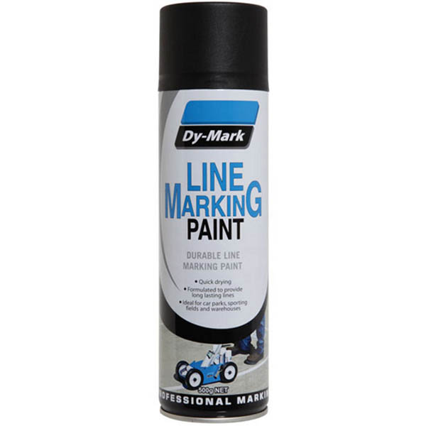 Image for DY-MARK LINE MARKING SPRAY PAINT 500G MATT BLACK from OFFICE NATIONAL CANNING VALE