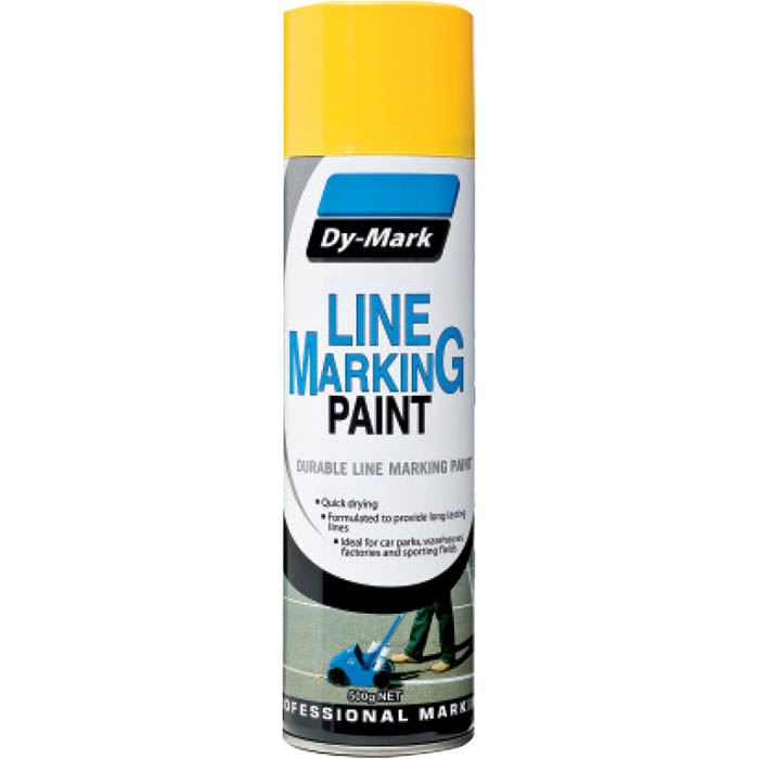 Image for DY-MARK LINE MARKING SPRAY PAINT 500G YELLOW from OFFICE NATIONAL CANNING VALE