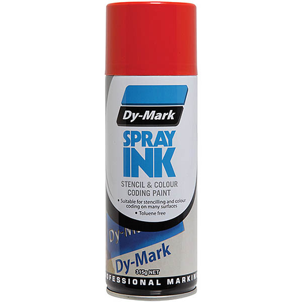 Image for DY-MARK STENCIL AND COLOUR CODING SPRAY INK 315G RED from PaperChase Office National