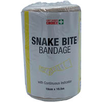 first aiders choice snake bite indicator bandage 100mm x 10.5m