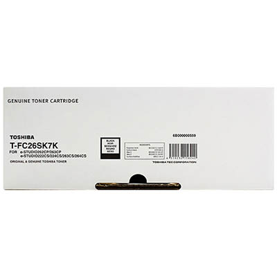 Image for TOSHIBA TFC26SK TONER CARTRIDGE BLACK from Mackay Business Machines (MBM) Office National