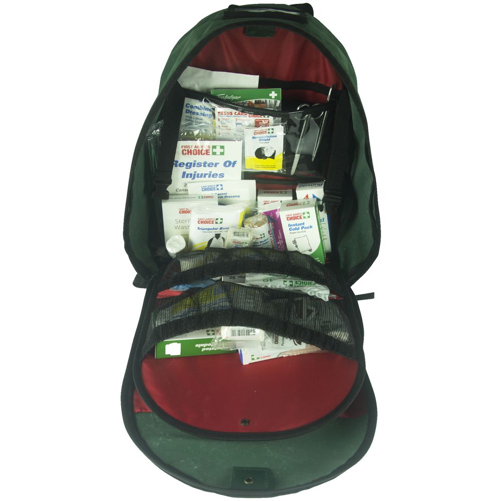 Image for TRAFALGAR GRAB AND GO FIRST AID BACK PACK from Aztec Office National Melbourne