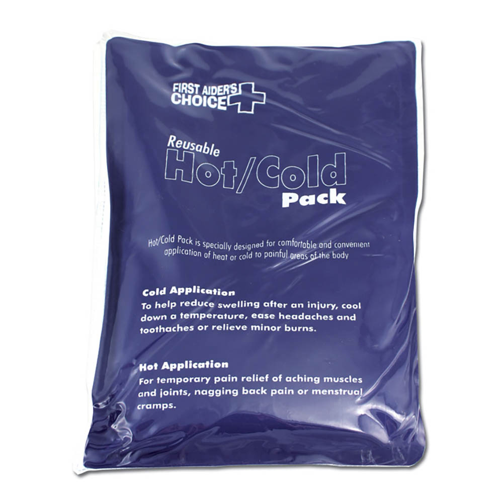 Image for FIRST AIDERS CHOICE REUSABLE DELUXE HOT/COLD PACK LARGE 170 X 280MM BLUE from Office National Sydney Stationery