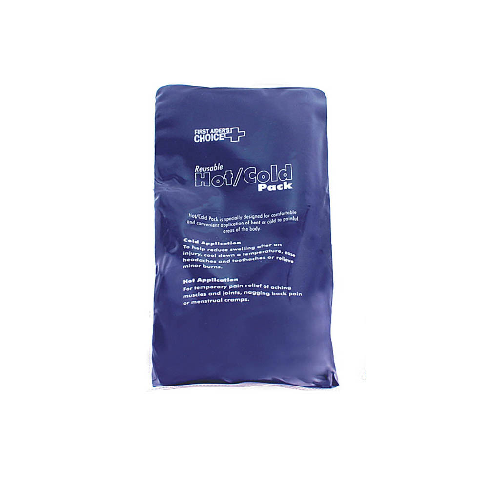 Image for FIRST AIDERS CHOICE REUSABLE DELUXE HOT/COLD PACK SMALL 130 X 280MM BLUE from Surry Office National