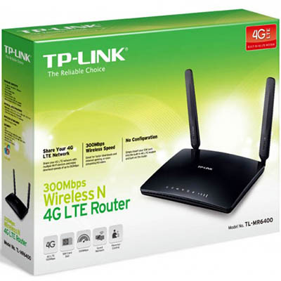 Image for TP-LINK TL-MR6400 300MBPS WIRELESS N 4G LTE ROUTER from Connelly's Office National