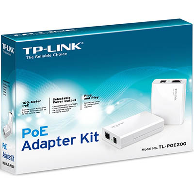 Image for TP-LINK TL-POE200 POWER OVER ETHERNET ADAPTER KIT from Two Bays Office National