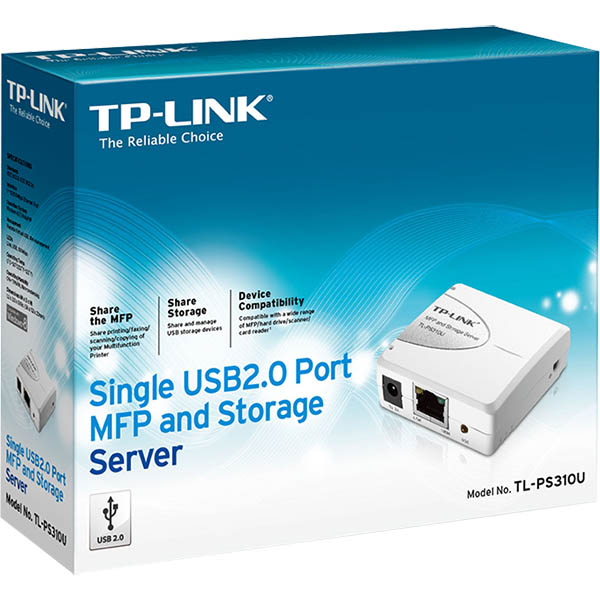 Image for TP-LINK TL-PS310U SINGLE USB2.0 PORT MFP AND STORAGE SERVER from Two Bays Office National