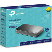 tp-link tl-sg1008p 8-port gigabit desktop switch with 4-port poe