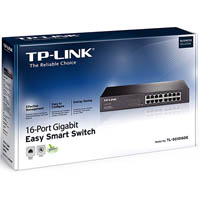 tp-link tl-sg1016de 16-port gigabit easy smart switch