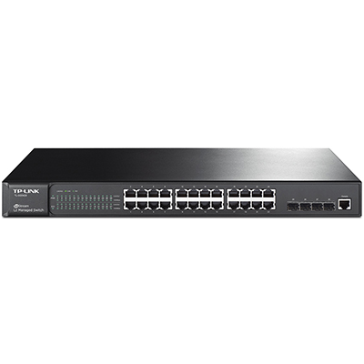 Image for TP-LINK TL-SG5428 JETSTREAM 24-PORT GIGABIT L2 MANAGED SWITCH WITH 4 SFP SLOTS from Two Bays Office National