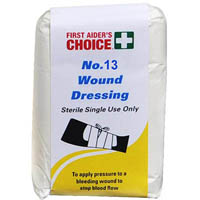 first aiders choice wound dressing size 13