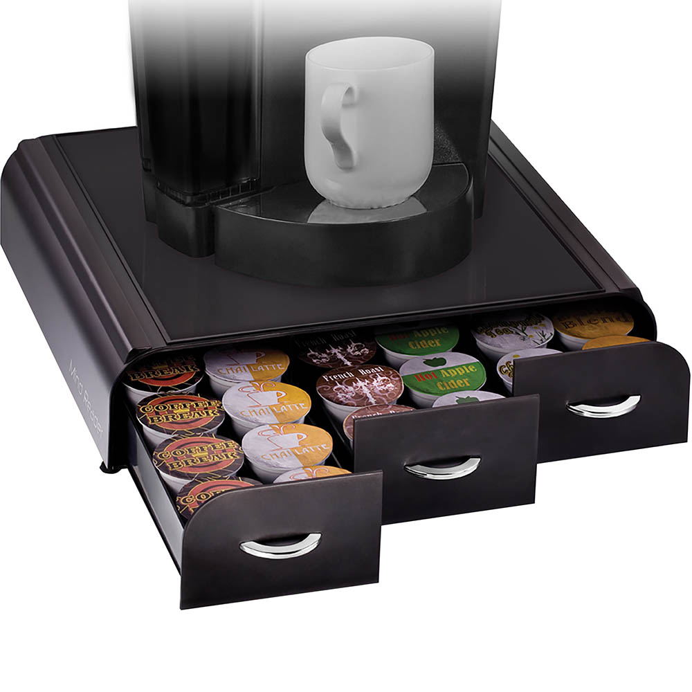 Image for ESSELTE ANCHOR COFFEE POD ORGANISER 3 DRAWER 36 CAPACITY BLACK from Office National Hobart
