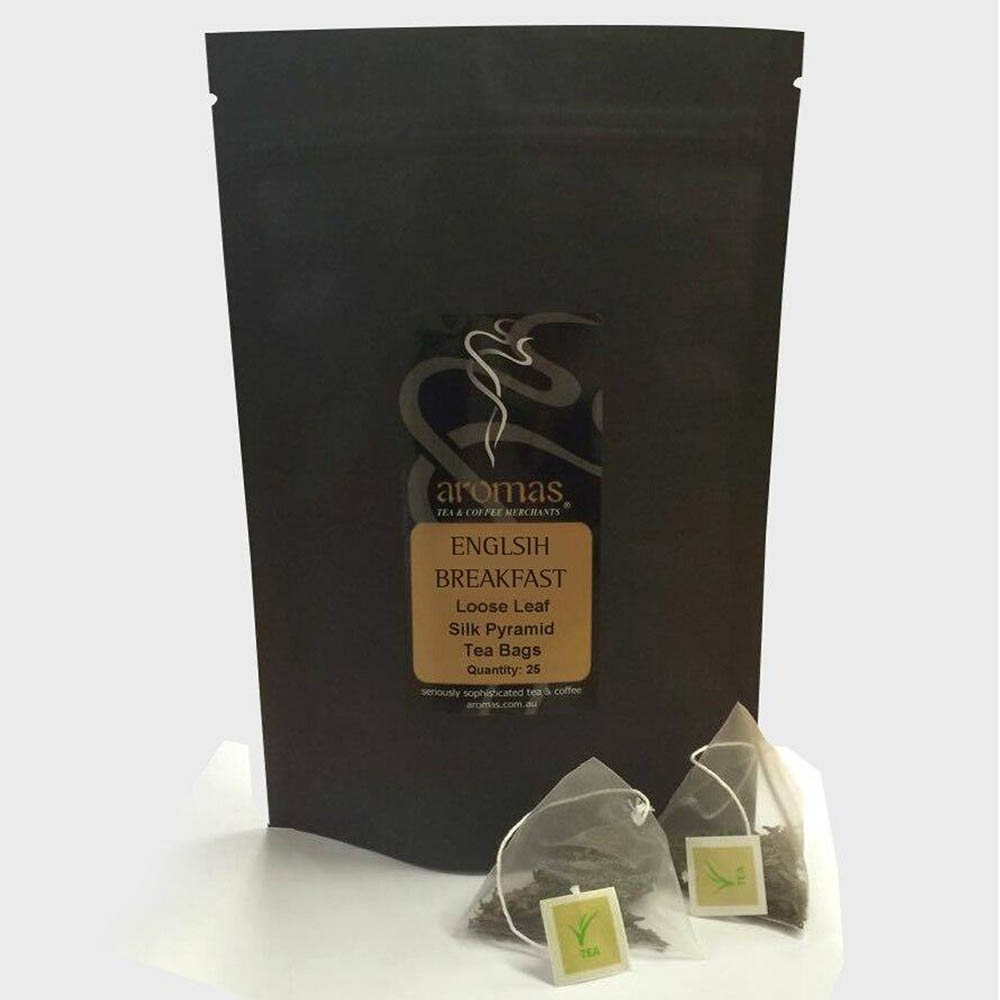Image for AROMAS PYRAMID TEA BAGS ENGLISH BREAKFAST PACK 25 from Chris Humphrey Office National