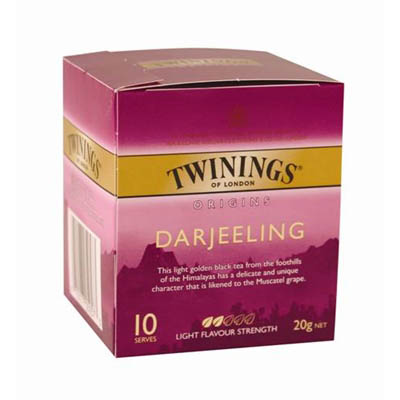 Image for TWININGS ORIGINS DARJEELING TEA BAGS PACK 10 from Office National Sydney Stationery