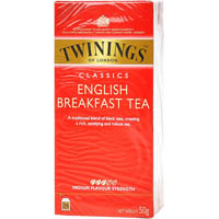 twinings classics english breakfast tea bags pack 50
