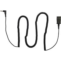 plantronics 70765-01 quick connect coil cord to 2.5mm x 10ft black