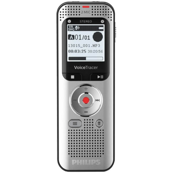 Image for PHILIPS DVT2050 VOICE TRACER AUDIO RECORDER SILVER BLACK from Office National Kalgoorlie