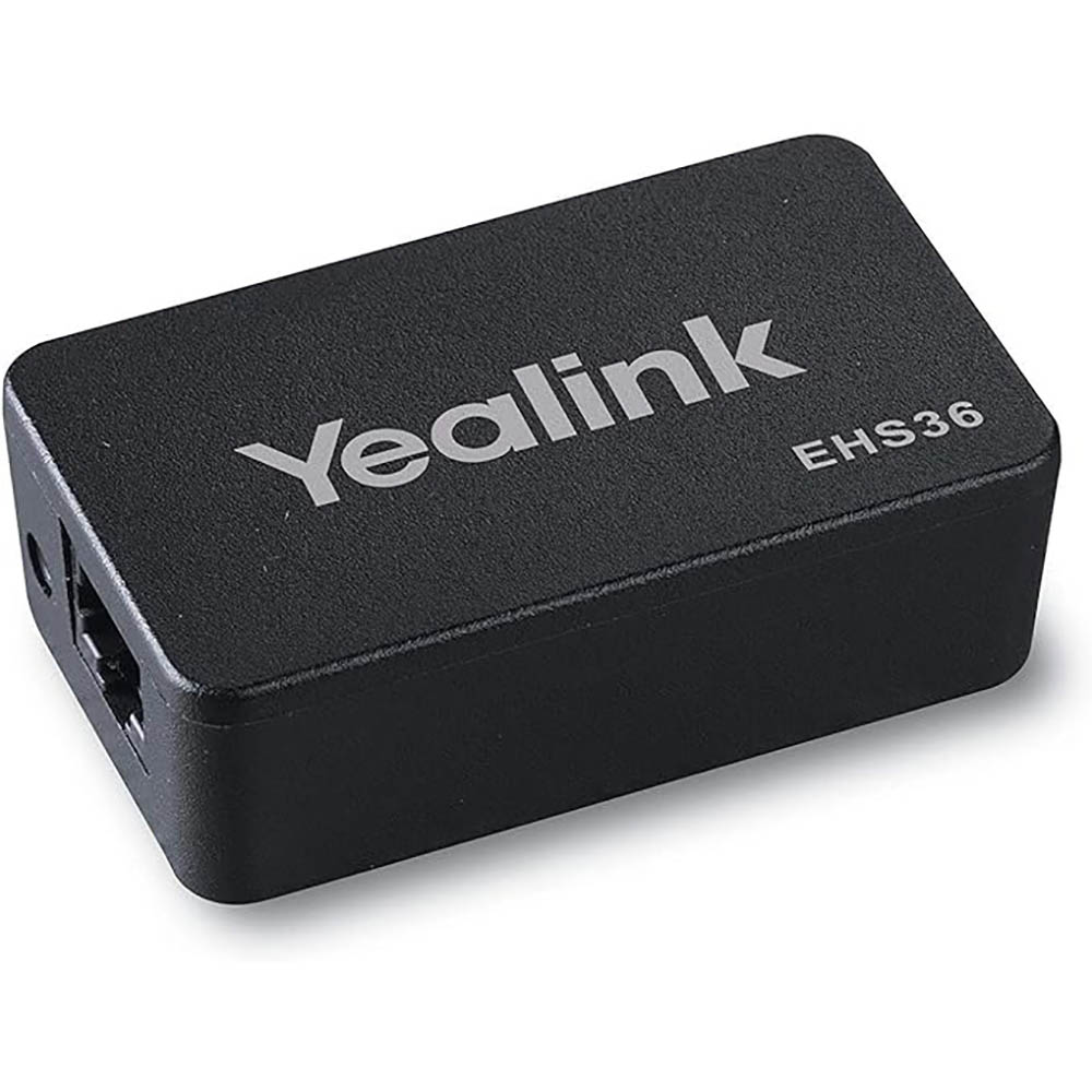 Image for YEALINK EHS36 WIRELESS HEADSET ADAPTER BLACK from Angletons Office National