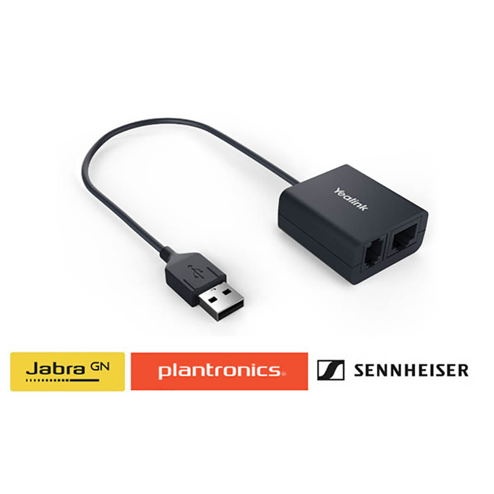 Image for YEALINK EHS40 WIRELESS HEADSET ADAPTER BLACK from Office National Barossa