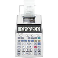 sharp el-1750v printer calculator 12 digit