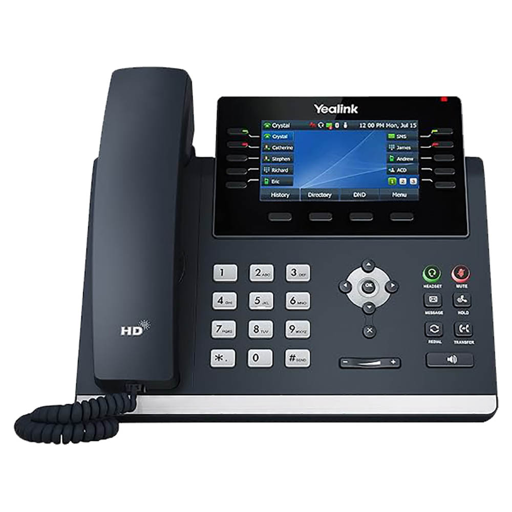 Image for YEALINK T46U SERIES IP PHONE BLACK from Office National Kalgoorlie