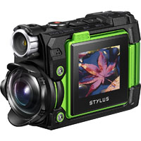 olympus tg-tracker tough digital compact camera green