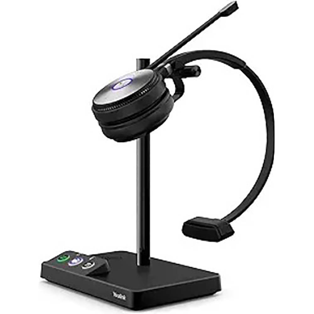 Image for YEALINK WH62 DECT MONO HEADSET WIRELESS BLACK from Darwin Business Machines Office National