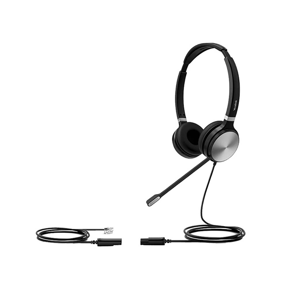 Image for YEALINK YHS36 DUAL WIRED HEADSET QD BLACK from OFFICE NATIONAL CANNING VALE