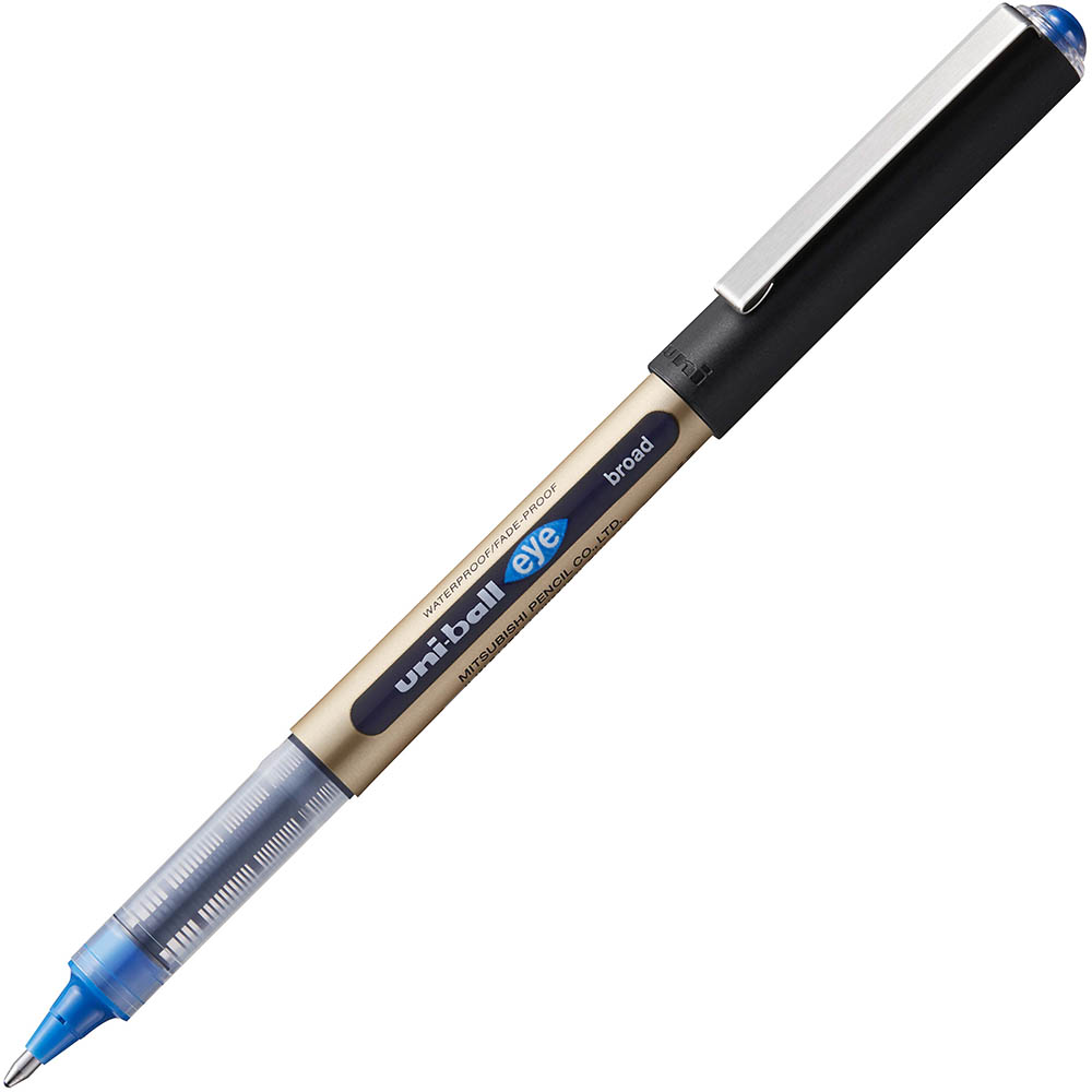 Image for UNI-BALL UB150-10 EYE LIQUID INK ROLLERBALL PEN 1.0MM BLUE from Emerald Office Supplies Office National