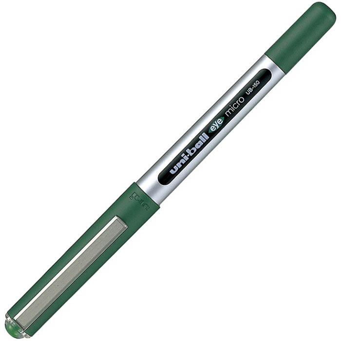 Image for UNI-BALL UB150 EYE LIQUID INK ROLLERBALL PEN 0.5MM GREEN from OFFICE NATIONAL CANNING VALE
