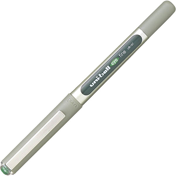 Image for UNI-BALL UB157 EYE LIQUID INK PEN ROLLERBALL 0.7MM LIGHT GREEN from OFFICE NATIONAL CANNING VALE