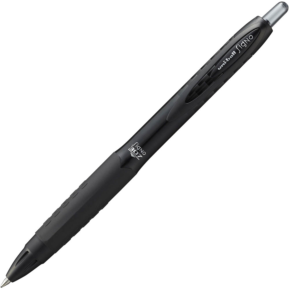 Image for UNI-BALL UMN307 SIGNO RETRACTABLE GEL INK ROLLERBALL PEN 0.5MM BLACK from Office National