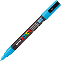 posca pc-3m paint marker bullet fine 1.3mm light blue
