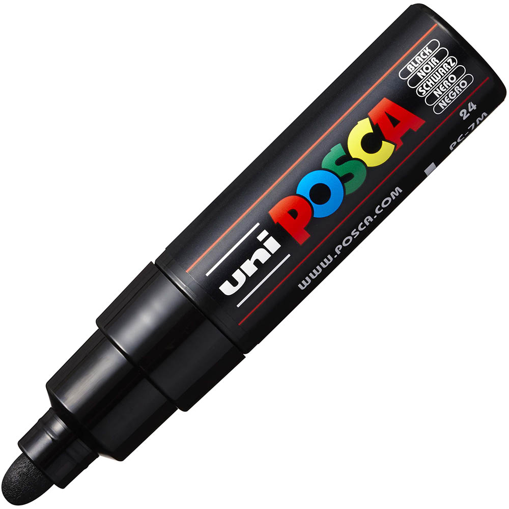 Image for POSCA PC-7M PAINT MARKER BULLET BOLD 4.5MM BLACK from Office National Limestone Coast