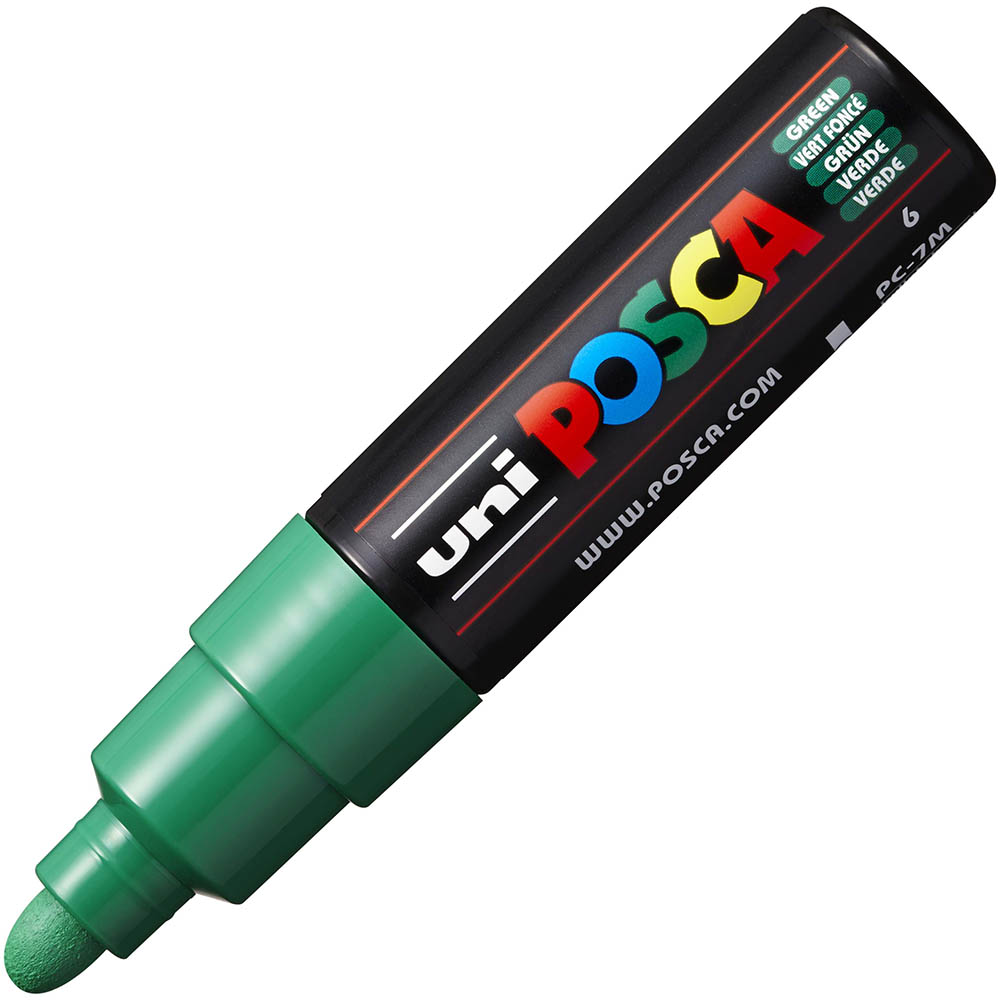 Image for POSCA PC-7M PAINT MARKER BULLET BOLD 5.5MM GREEN from Chris Humphrey Office National