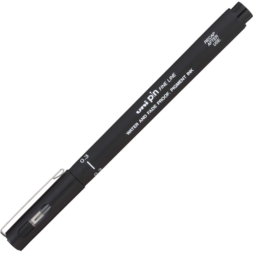 Image for UNI-BALL 200 PIN FINELINER PEN 0.3MM BLACK from PaperChase Office National
