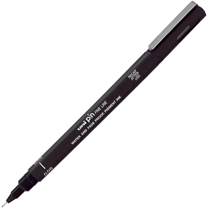 Image for UNI-BALL 200 PIN FINELINER PEN 0.5MM BLACK from OFFICE NATIONAL CANNING VALE