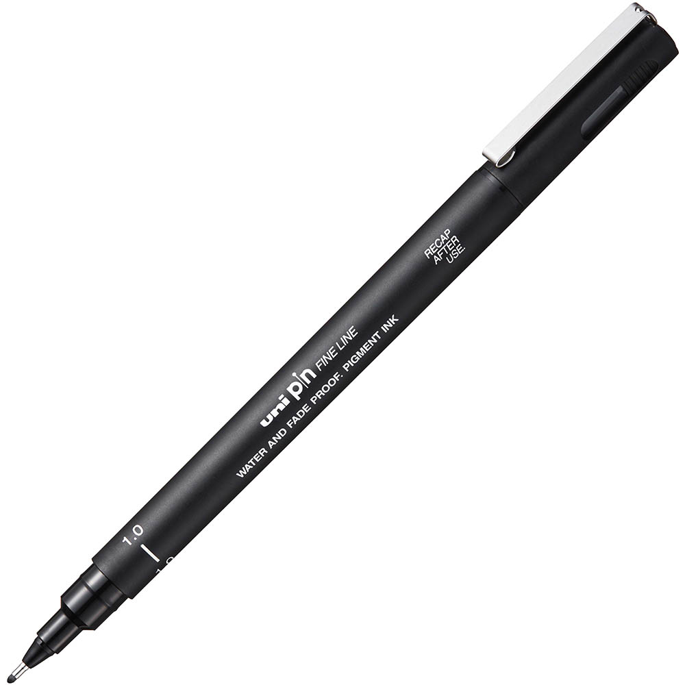 Image for UNI-BALL 200 PIN FINELINER PEN 1.0MM BLACK PACK 12 from PaperChase Office National