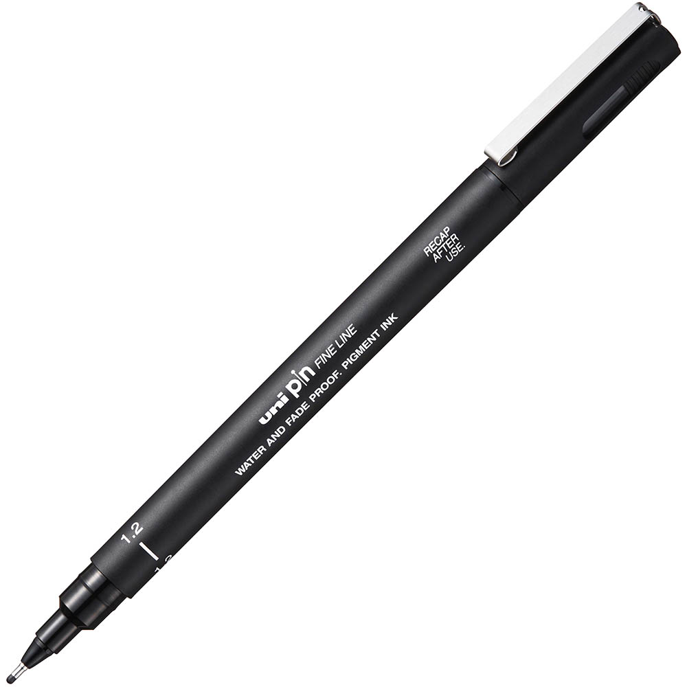 Image for UNI-BALL 200 PIN FINELINER PEN 1.2MM BLACK PACK 12 from OFFICE NATIONAL CANNING VALE