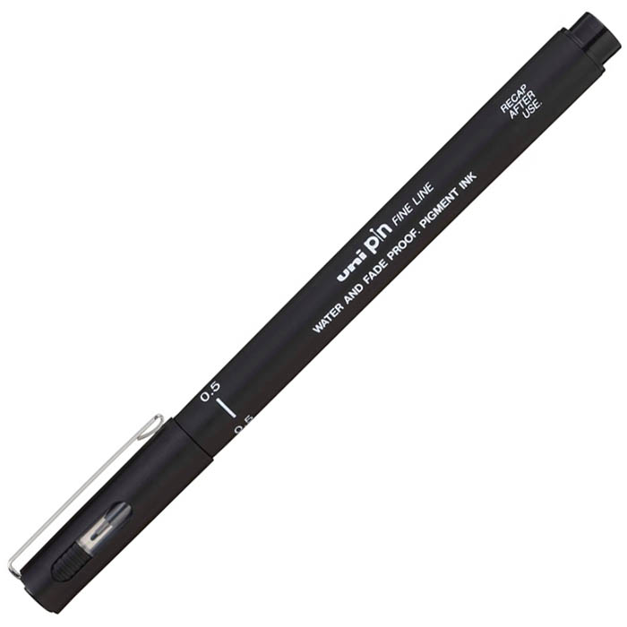 Image for UNI-BALL 200 PIN FINELINER PEN 0.5MM BLACK WALLET 3 from OFFICE NATIONAL CANNING VALE