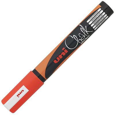 Image for UNI-BALL CHALK MARKER BULLET TIP 2.5MM FLUORO ORANGE from Axsel Office National