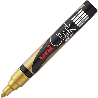 Image for UNI-BALL CHALK MARKER BULLET TIP 2.5MM GOLD from Emerald Office Supplies Office National